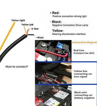 LED Car Hood Light With Turn Signal