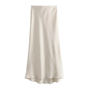 Satin Skirt Women