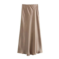 Satin Skirt Women