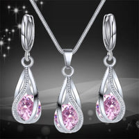 Chic Melody Pendant Necklace & Earrings Set