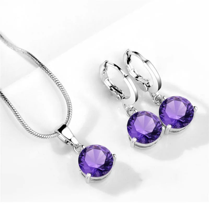 Chic Melody Pendant Necklace & Earrings Set