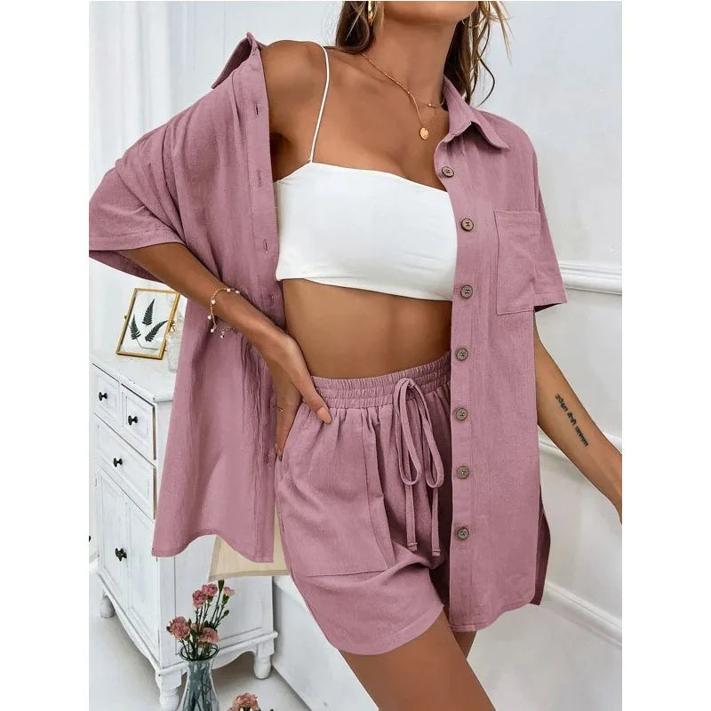 Casual Loose Short Pants Sets