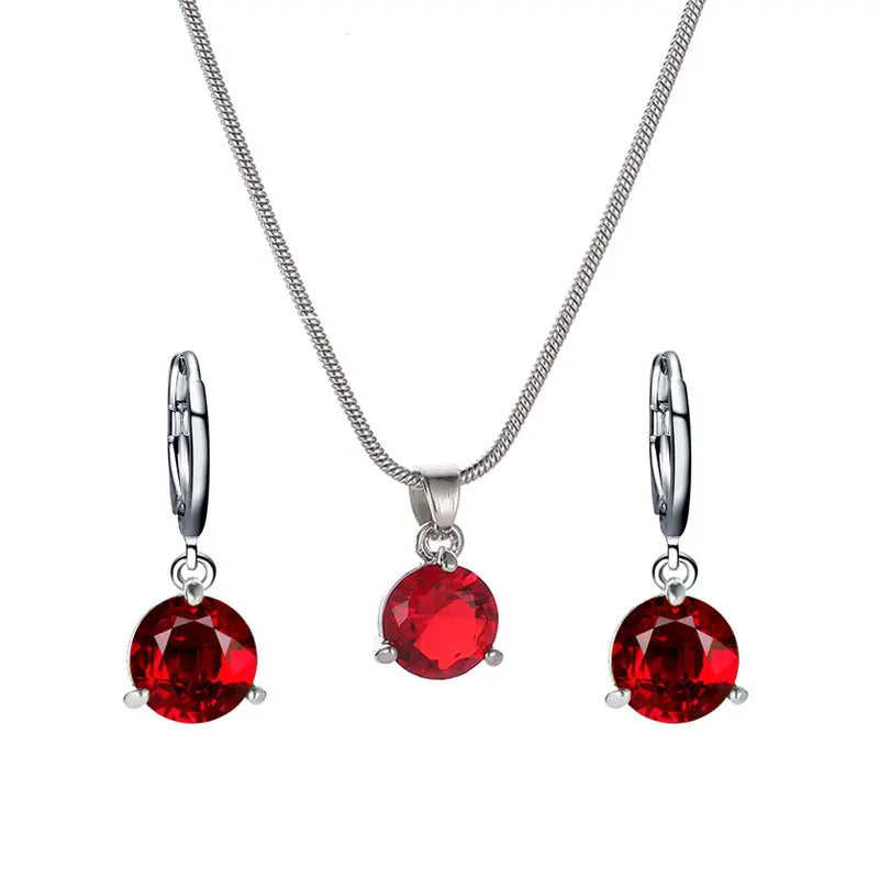 Chic Melody Pendant Necklace & Earrings Set