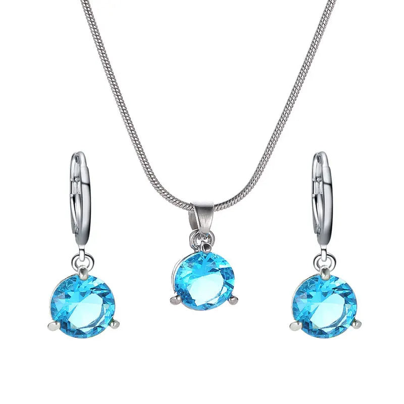 Chic Melody Pendant Necklace & Earrings Set