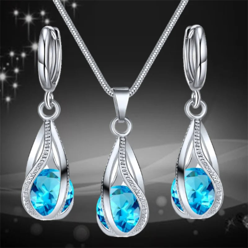 Chic Melody Pendant Necklace & Earrings Set