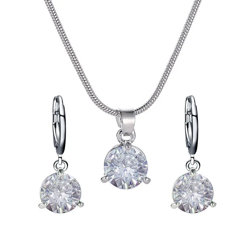 Chic Melody Pendant Necklace & Earrings Set