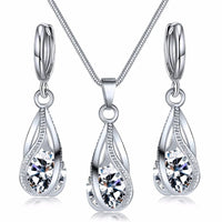 Chic Melody Pendant Necklace & Earrings Set